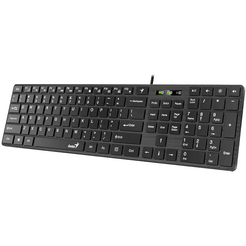 Genius SlimStar 126 tastatura USB veza, low-profile tipke crna