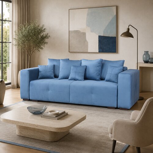 Grantex Line Sofa na razvlačenje Montello, 150x200cm, Plava Cene