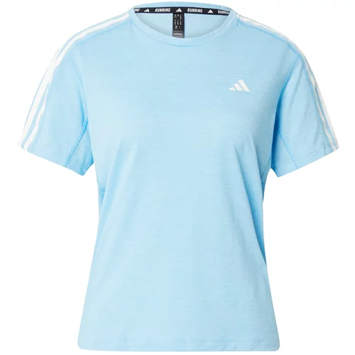 Adidas Tehnička sportska majica 'Own the Run' svijetloplava / bijela