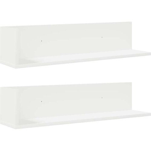 Maison Chic 2 kosi Stenske Police - Viseče police Bela 75x16,5x16,5 cm Inženirski les, (21793355) Slike
