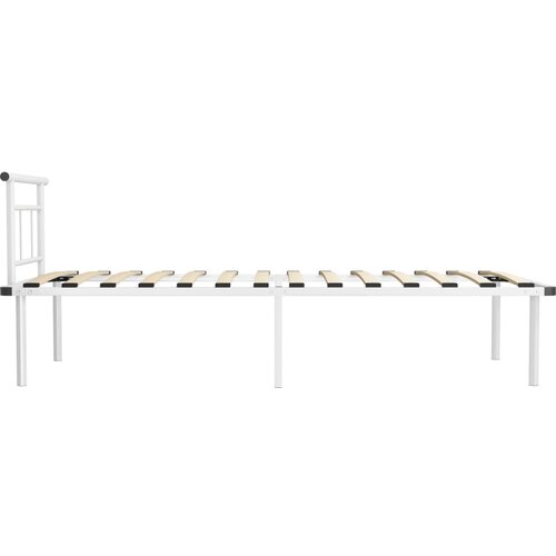  Okvir za krevet bijeli metalni 100 x 200 cm Slike