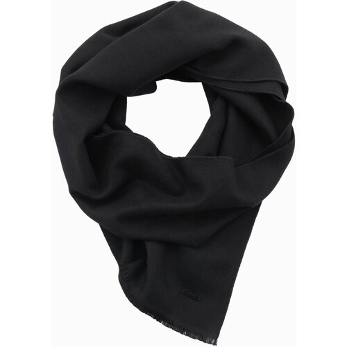 Ombre Monochrome men&amp;#039;s scarf with tassels - black Slike