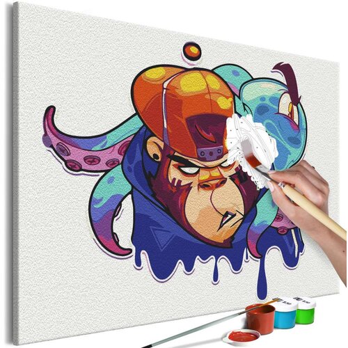  Slika za samostalno slikanje - Monkey Graffiti 60x40 Slike
