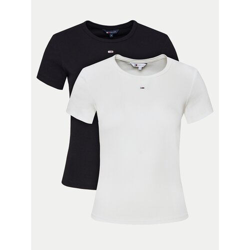 Tommy Jeans Set dveh majic DW0DW21430 Pisana Slim Fit Cene