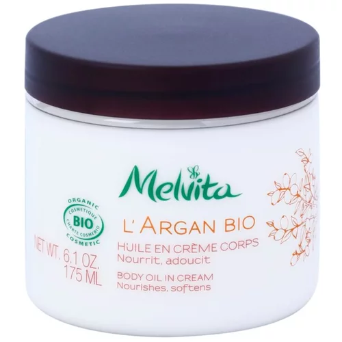 Melvita L'Argan Bio hranilna krema za telo za nežno in gladko kožo 175 ml