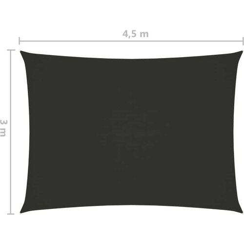  Jedro protiv sunca od tkanine pravokutno 3 x 4 5 m antracit Slike