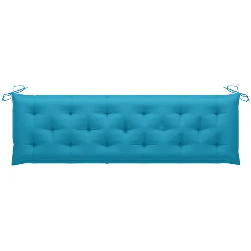 Jastuk za vrtnu klupu plavi 180 x 50 x 7 cm od tkanine