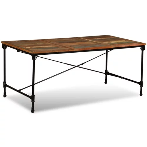  Jedilna miza iz trdnega predelanega lesa 180 cm
