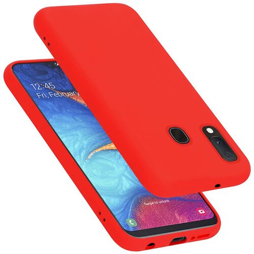 Cadorabo Ohi&amp;scaron;je, združljiv s Samsungom v tekoči rdeči barvi - za&amp;scaron;čitni pokrov iz fleksibilnega silikona TPU, (20591121) Slike