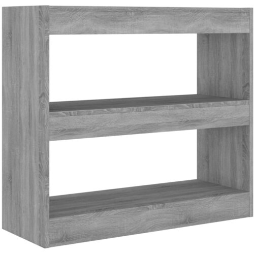 Maison Chic Knjižna omara - Knjižni regal siva sonoma 80x30x72 cm iverna plošča, (21724778) Cene