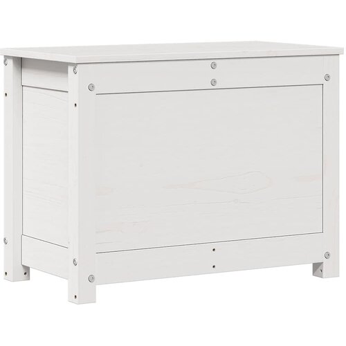  Kutija za pohranu bijela 60x32x45,5 cm od masivne borovine Slike