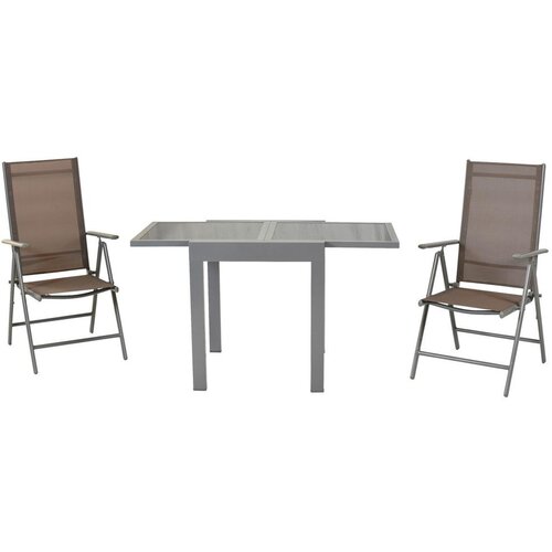 Gardenson Vrtni Set Amalfi, 3-Delno, Rjavosiva Slike