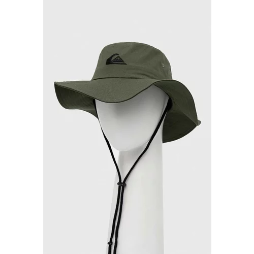 Quiksilver Pamučni šešir boja: zelena, pamučni