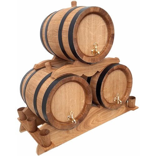  Set hrastovih bačava 5L - 3 komada Slike
