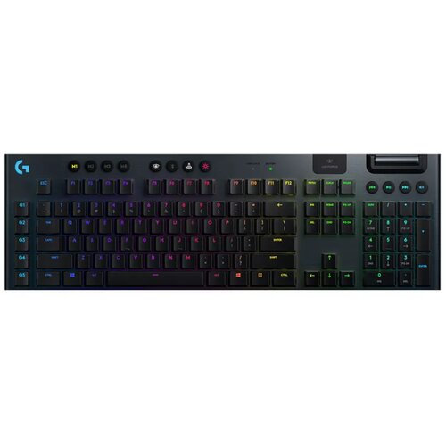 Logitech G915 Lightspeed Wireless RGB Mechanical Gaming Keyboard - GL Clicky Carbon Slike