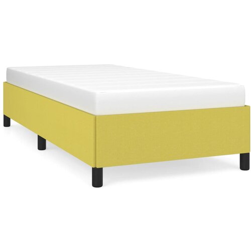 vidaXL Posteljni okvir zelen 90x190 cm blago, (20906878) Cene