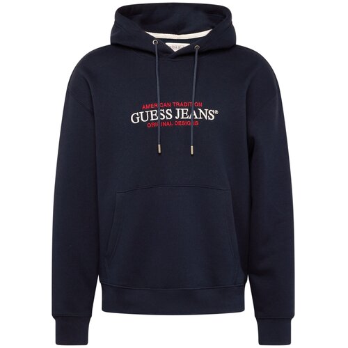 Guess Jeans Sweater majica morsko plava / crvena / bijela Cijene