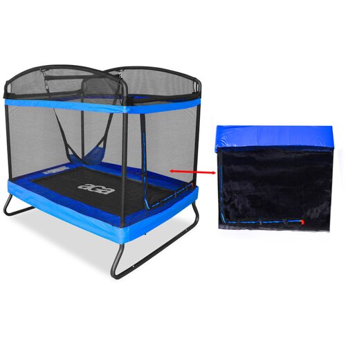 Aga Zaščitna mreža za pravokotno trampolino 122x183 cm Modra, (21550674) Cene