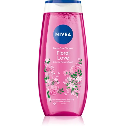 Nivea Floral Love osvežujoč gel za prhanje 250 ml