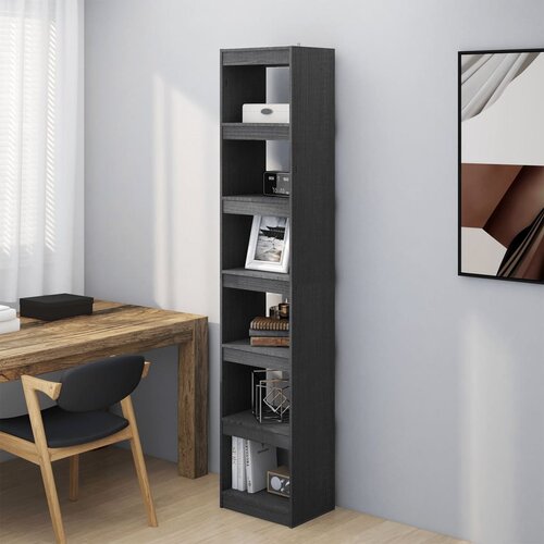 vidaXL knjižna omara za razdelitev prostora siva 40x30x199 cm Cene
