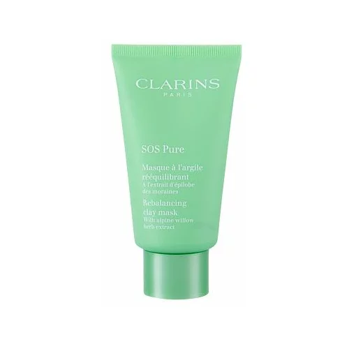 Clarins SOS Pure glinasta maska ​​za mešano do mastno kožo 75 ml za ženske