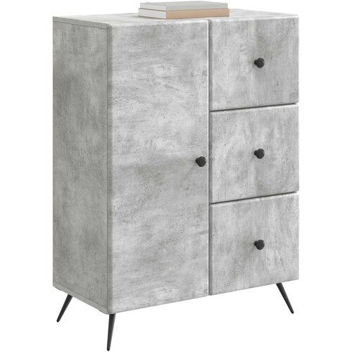  Kreveta Betonska siva 66 x 34,5 x 90 cm Konstruirano drvo Slike