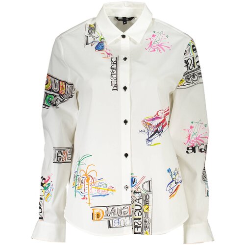 Desigual WOMEN&amp;amp;#39;S LONG SLEEVED SHIRT WHITE Slike