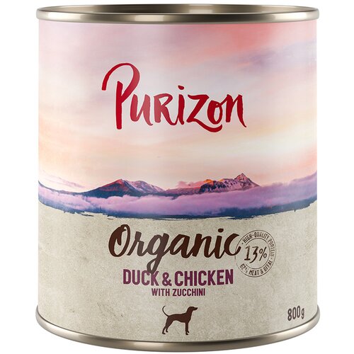 Purizon 10 + 2 gratis! mokra pasja hrana 12 x 400 g/ 800 g - Raca in piščanec z bučkami (12 x 800 g) Cene