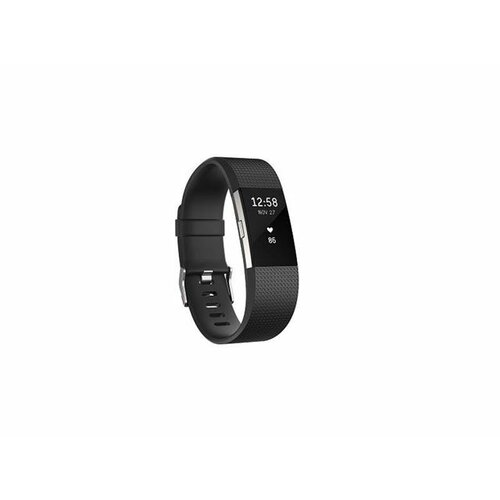 Fitbit sat Charge 2 Black Silver S Slike