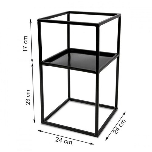  Stalak za cveće 40x24 crne boje Slike