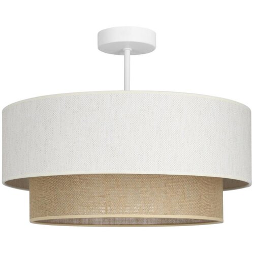 plafonski luster natia, 1x E27 (maks. 60 w), 230 v, prečnik 45 cm, bela/smeđa Cene
