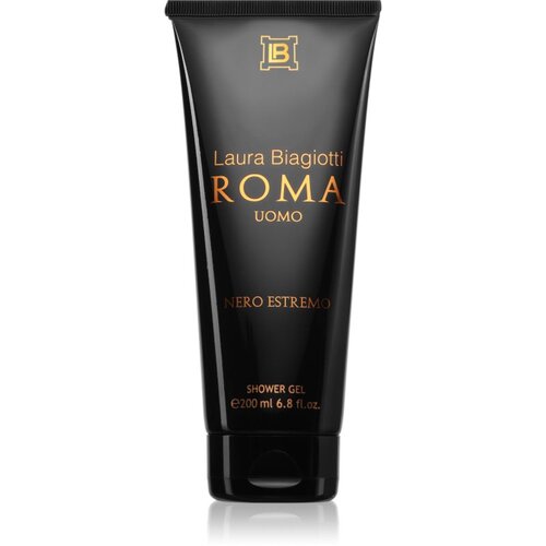 Laura Biagiotti Roma Uomo Nero Estremo gel za prhanje za mo&amp;scaron;ke 200 ml Slike