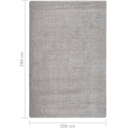  Čupavi tepih svjetlosivi 200 x 290 cm protuklizni Slike