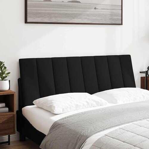 VidaXL jastuk za uzglavlje crni 120 cm od tkanine Slike