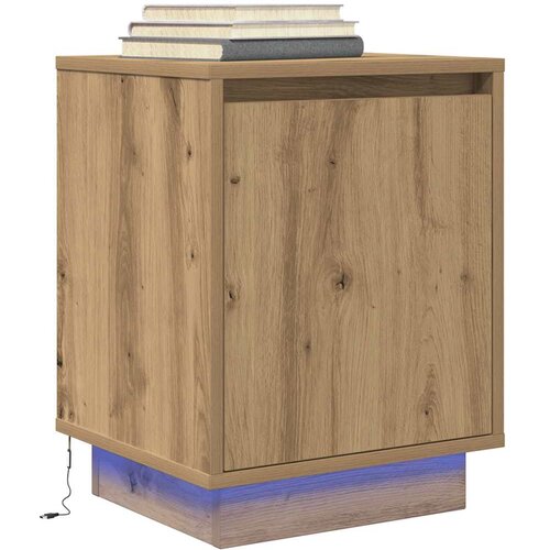 VidaXL TV ormarić s LED svjetlima boja artisan hrasta 38x34x50 cm Slike
