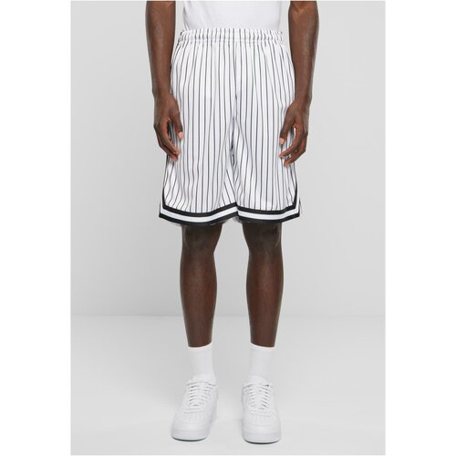 UC Men Striped Mesh Shorts - White/Black Cene