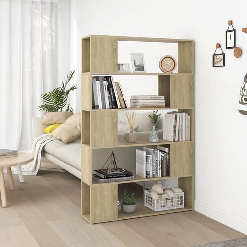 vidaXL ormarić za knjige / pregrada boja hrasta 100x24x155 cm iverica Cijene