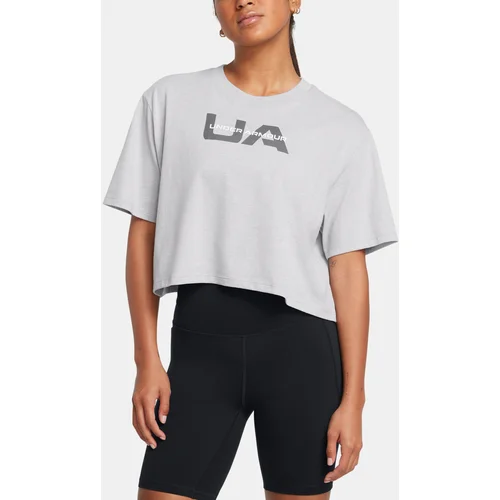 Under Armour Women's T-shirt UA W BOXY CROP BRANDED SS - Ladies