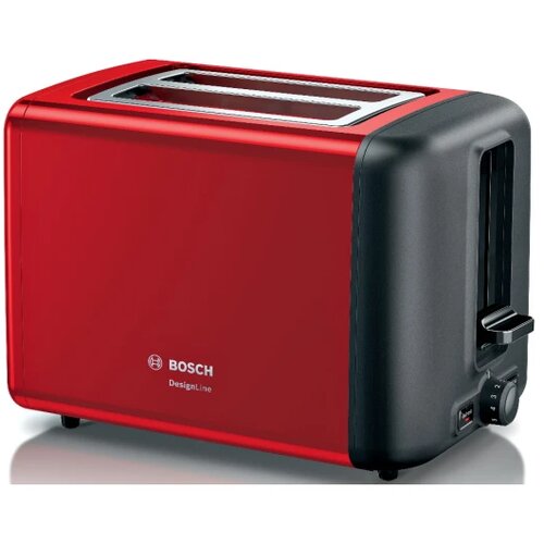 Bosch Toster 2 kri&amp;scaron;ke, DesignLine, Crvena970 W Slike