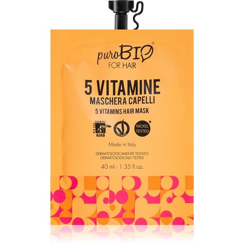 PuroBIO cosmetics for hair 5 vitamins mask Slike