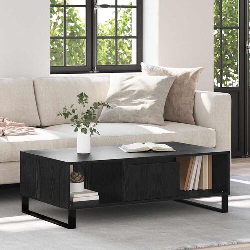  Kava Stol Crni hrast 104 x 60 x 35 cm Konstruirano drvo Cijene