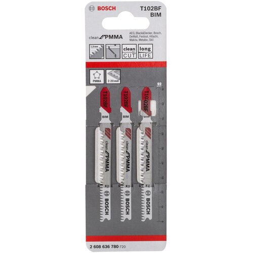 Bosch list ubodne testere T 102 BF Clean for PVC - pakovanje 3 komada - 2608636780 Cene