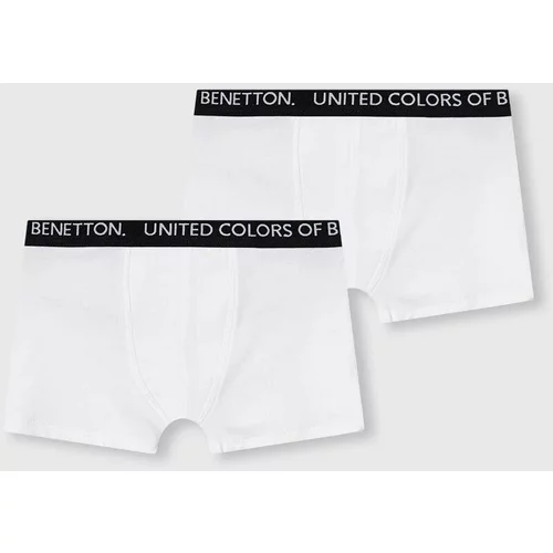 United Colors Of Benetton Boksarice 2-pack bela barva