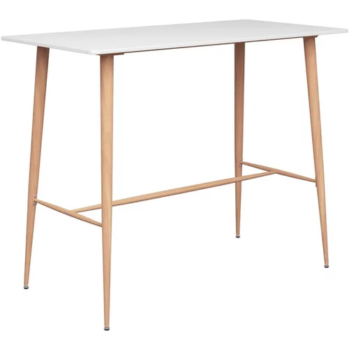 Barska miza bela 120x60x96 cm