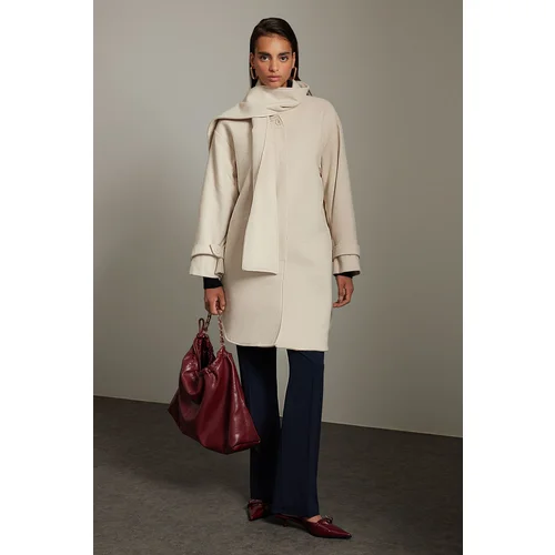 Trendyol Beige Regular Wool Coat