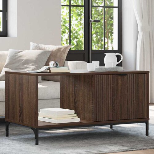 vidaXL Stolić za kavu Smeđi hrast 90 x 49 x 46 cm Konstruirano drvo Cijene