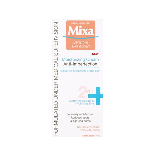 Mixa Anti-Imperfection vlažilna krema 2v1 proti nepravilnostim na koži 50 ml za ženske Slike