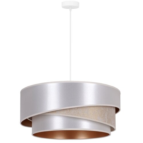  Duolla - Visilica na sajli KOBO 1xE27/15W/230V prečnik 45 cm srebrna/zlatna Slike