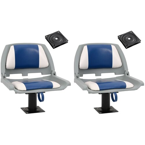 VidaXL Sedež za čoln 2 kosa s podstavkom vrtljiv 360&amp;deg;, (22110393) Slike
