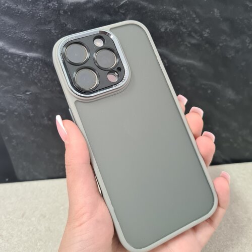  futrola clear pvc sa zastitom za kameru za iphone 16 pro siva Cene